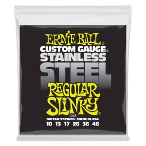Sähkökitaran kielisarja 010-046 Ernie Ball Stainless Steel Regular Slinky