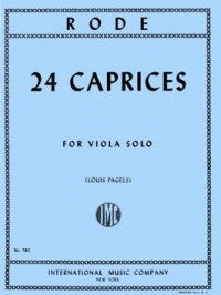 Rode: 24 Caprices for Viola
