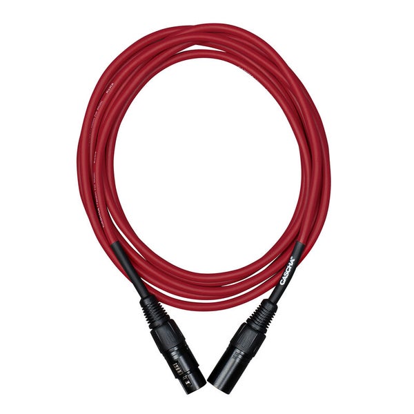 Mikrofonijohto 3m, punainen Cascha Advanced Line