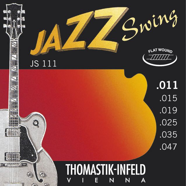 S&auml;hk&ouml;kitaran kielisarja 011-047 Thomastik Jazz Swing Flat Wound