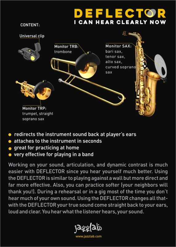 Deflector Pro Jazzlab Saksofoni,trumpetti,pasuuna