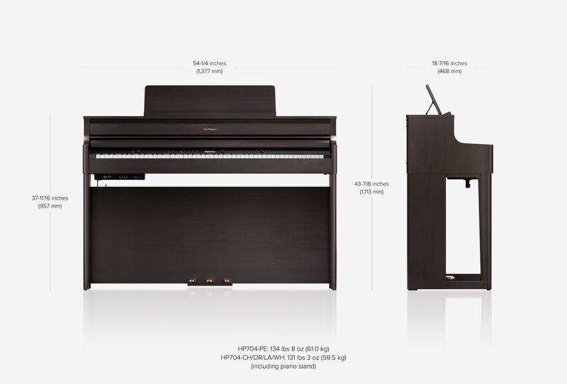Digitaalipiano Roland HP704-WH