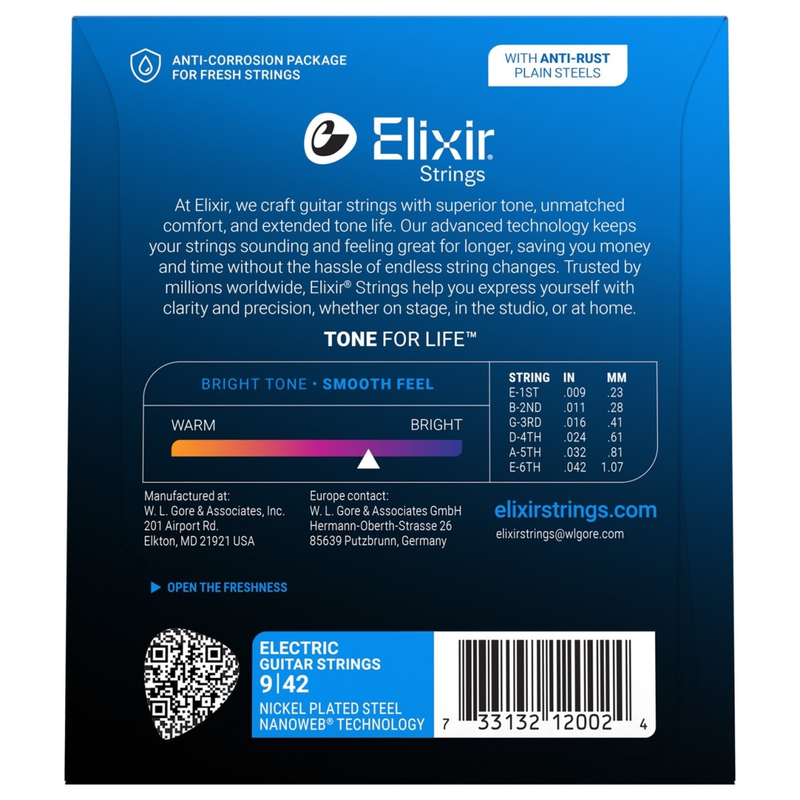 S&auml;hk&ouml;kitaran kielisarja 009-042 Elixir Nanoweb Super Light